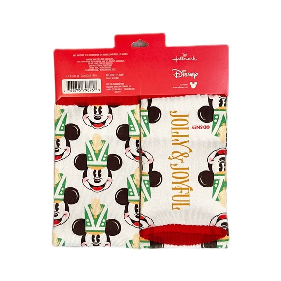 ✨🆕💚🏰HALLMARK:THE WONDER OF DISNEY, THE HEART OF HALLMARK NUTCRACKER SOCKS🏰💚 - Picture 7 of 7